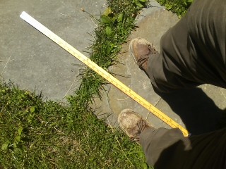 0621181409.jpg June 2018 boots yardstick stone walkway